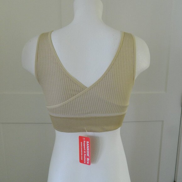 NWT SANKOM PATENT BRA SUPPORT & POSTURE CLASSIC BEIGE SZ S-M Switzerland $99.00 - Picture 3 of 6